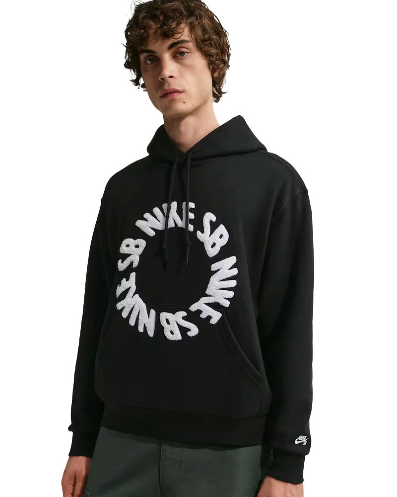 Nike SB Rolling BB Pullover Fleece Hoodie Black/White