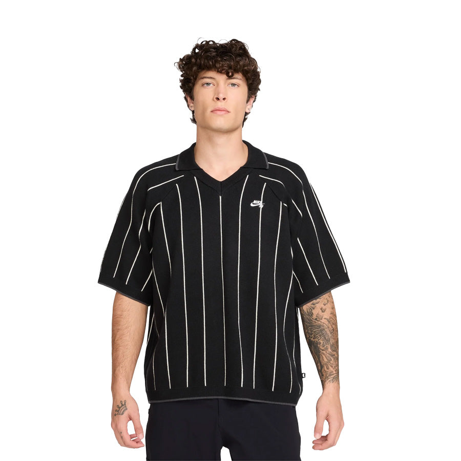 Nike SB Short Sleeve Polo Sweater Black/Sail/Black – The Source