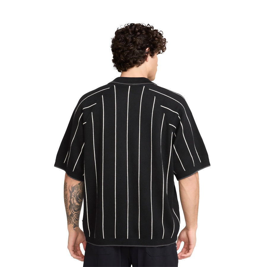 Nike SB Short Sleeve Polo Sweater Black/Sail/Black