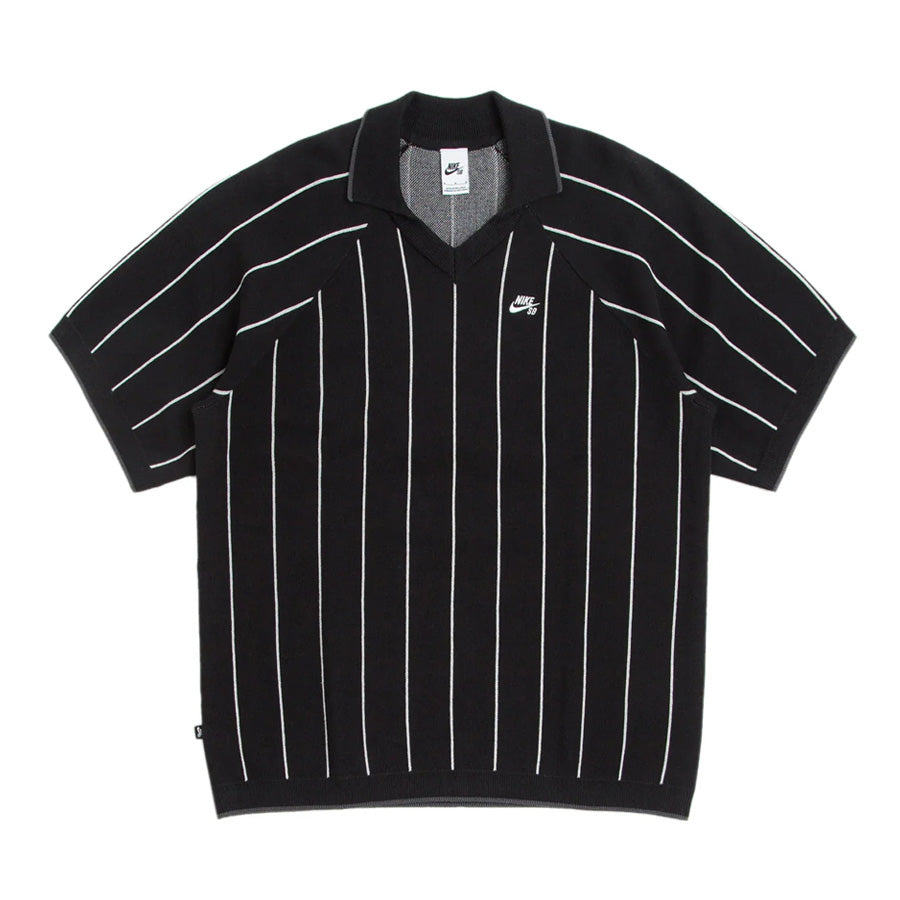 Nike SB Short Sleeve Polo Sweater Black/Sail/Black