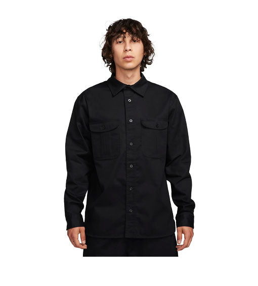Nike SB Tanglin Skate Button Up Long Sleeve - Black