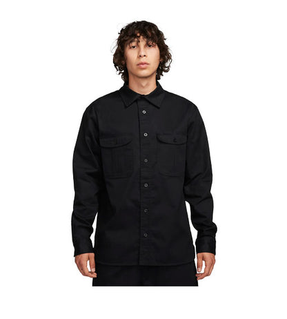 Nike SB Tanglin Skate Button Up Long Sleeve - Black