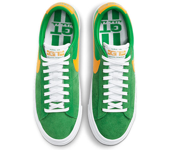 Nike SB Zoom Blazer Low Pro GT - Lucky Green/University Gold-Blk-Wht