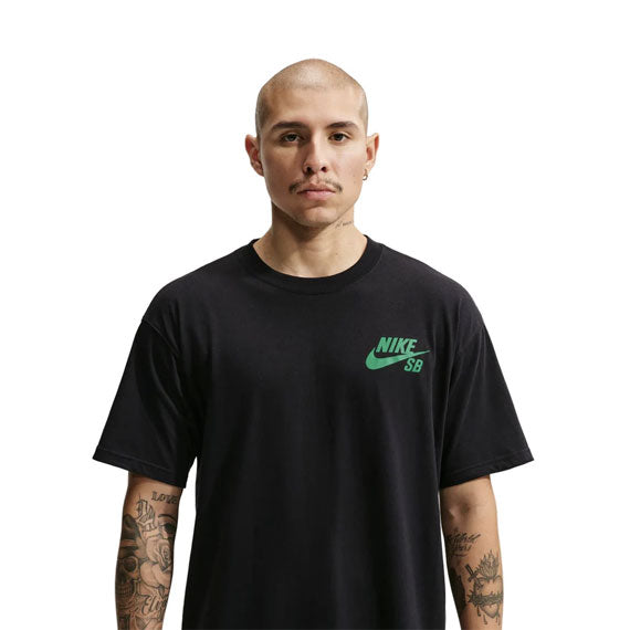Nike Sb Logo Skate T-Shirt Black/Court Green