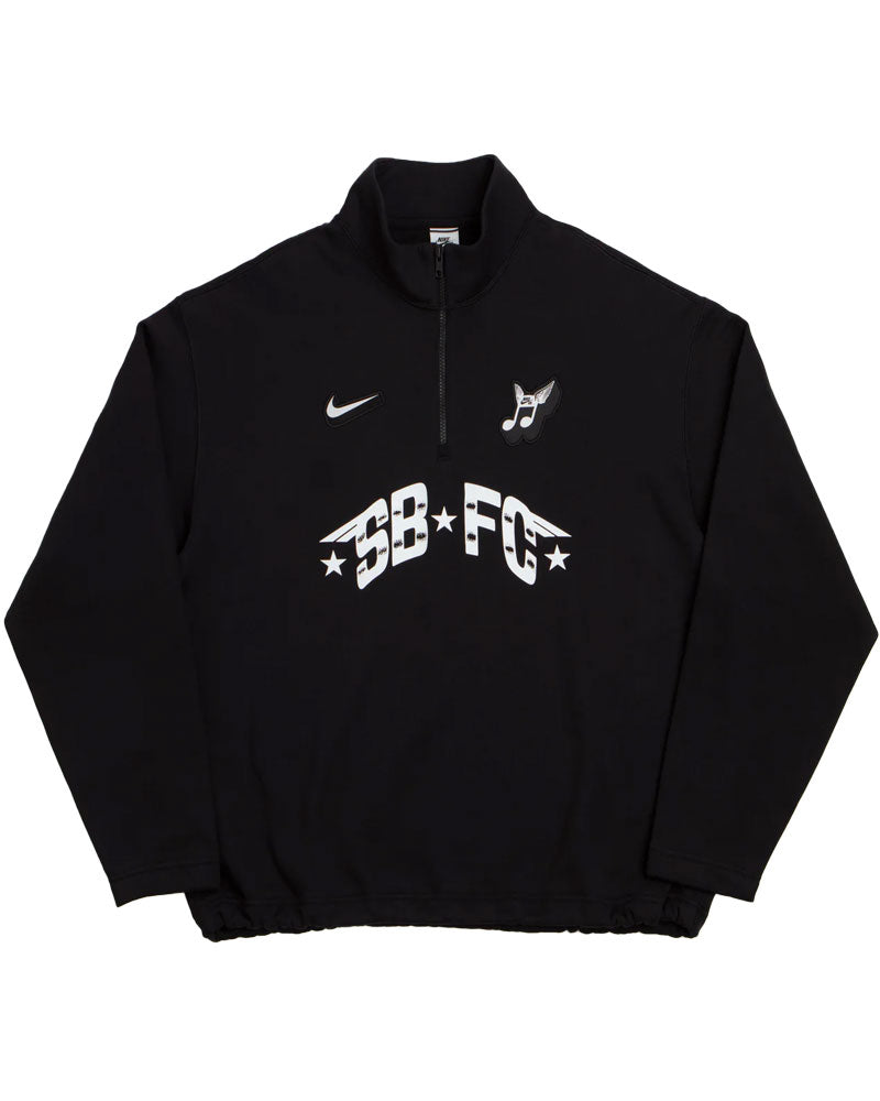 Nike Sb Skate 1/2 Zip Fleece Crew Black/Dark Smoke Grey/Black