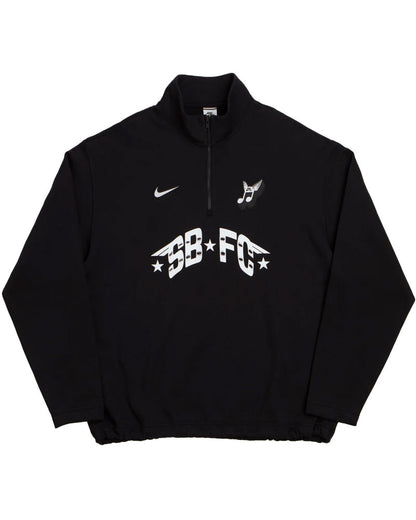 Nike Sb Skate 1/2 Zip Fleece Crew Black/Dark Smoke Grey/Black