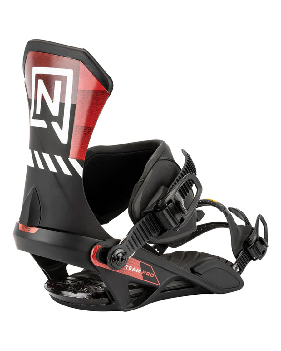 Nitro Men's Team Pro Binding Black Red 2026