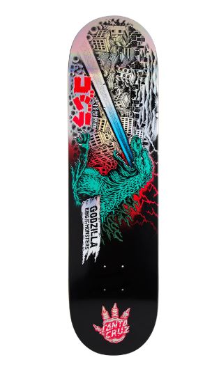 Santa Cruz X Godzilla OBrien Reaper Deck 8.25"