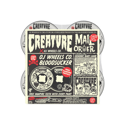 OJS Creature Mail Order Bloodsuckers Black 97A Wheels 54mm