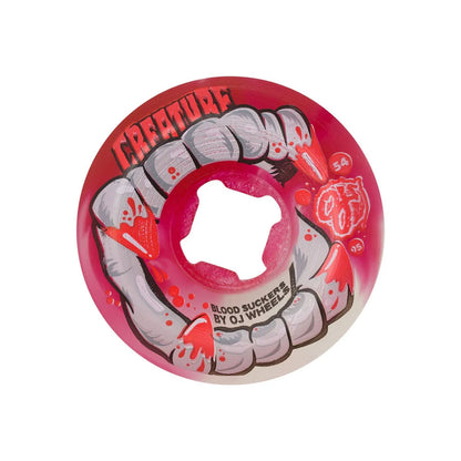 OJS DNA Curbsuckers Bloodsuckers Red Clear Swirl 95A 56mm Wheels