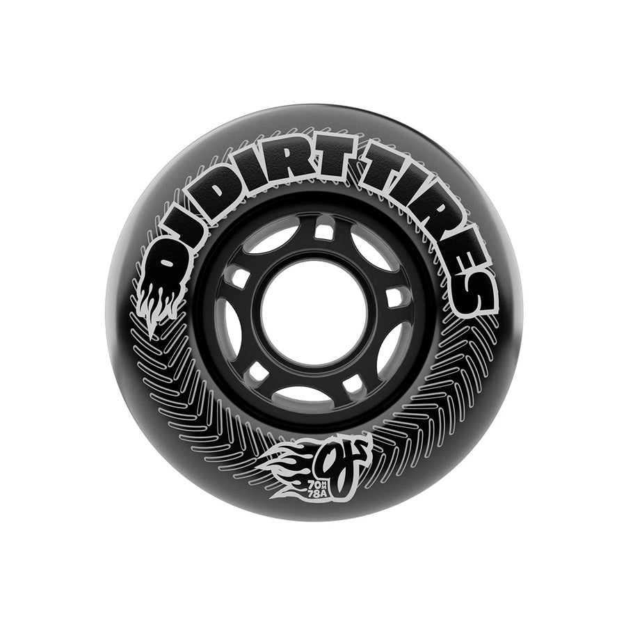 OJS Vandals Dirt Tires Thunder Juice Black 78A Wheels 70mm