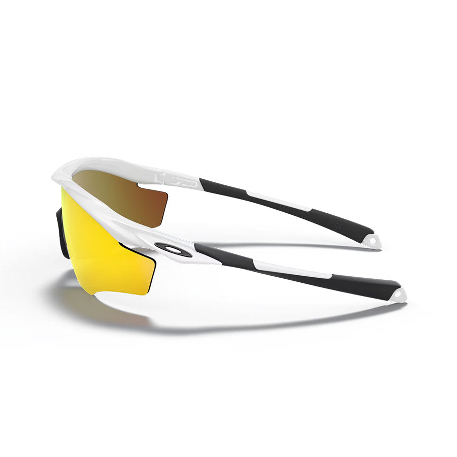 Oakley M2 Frame XL Sunglasses Polished White/Fire Iridium