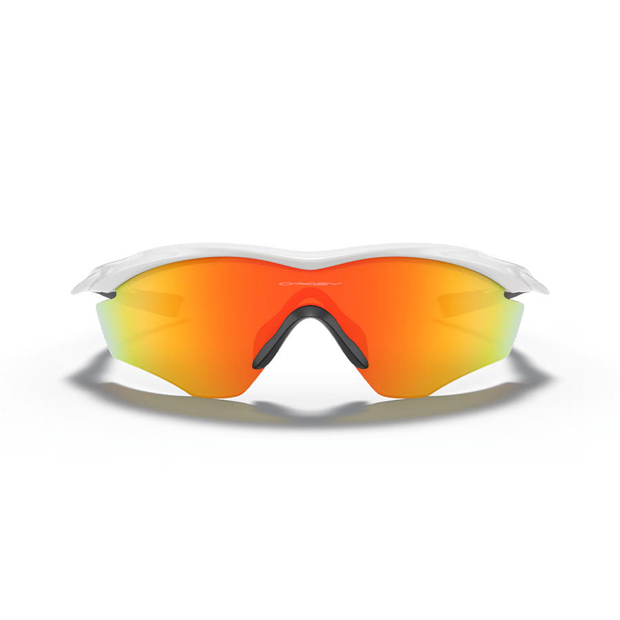 Oakley M2 Frame XL Sunglasses Polished White/Fire Iridium