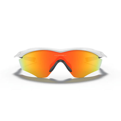 Oakley M2 Frame XL Sunglasses Polished White/Fire Iridium