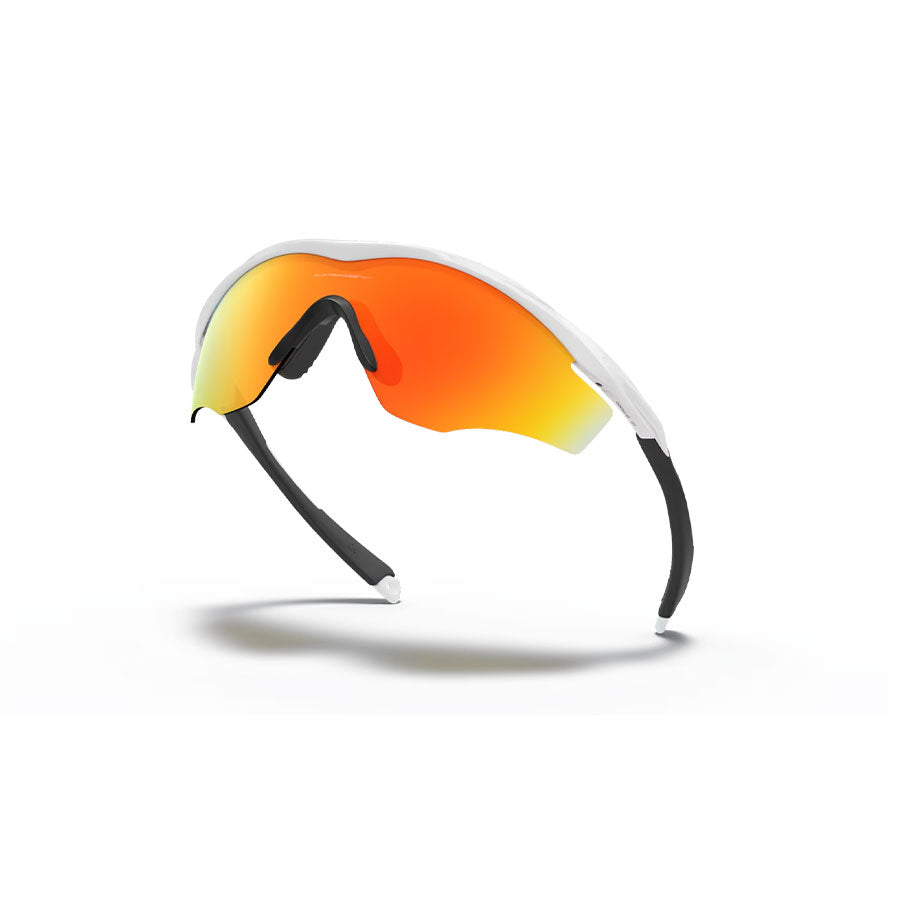 Oakley M2 Frame XL Sunglasses Polished White/Fire Iridium