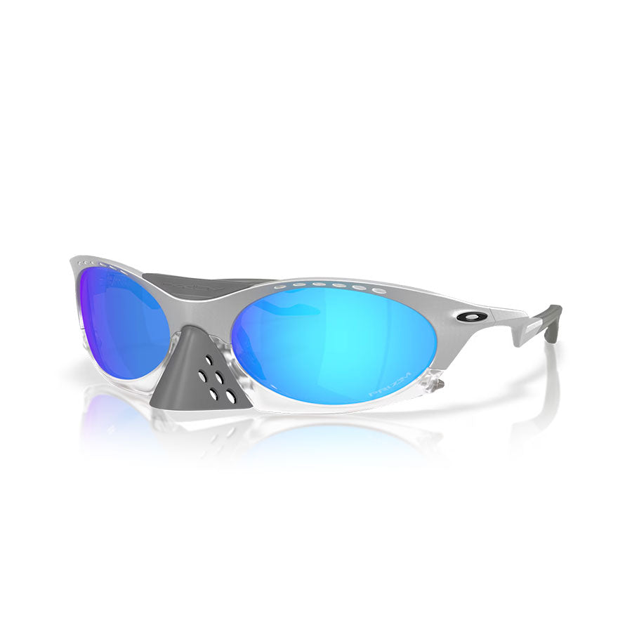 Oakley Plantaris Sunglasses X-Silver/Prizm Sapphire