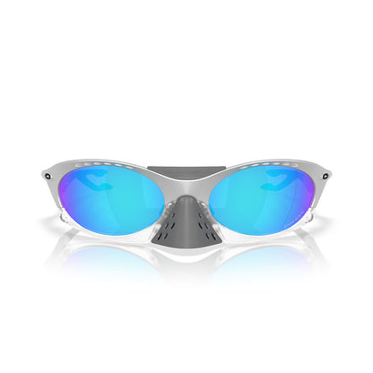 Oakley Plantaris Sunglasses X-Silver/Prizm Sapphire