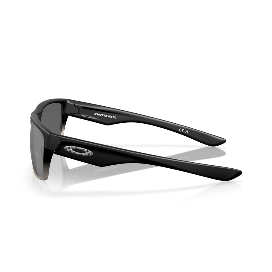 Oakley Two Face Sunglasses Matte Black/Prizm Black Iridium Polarized