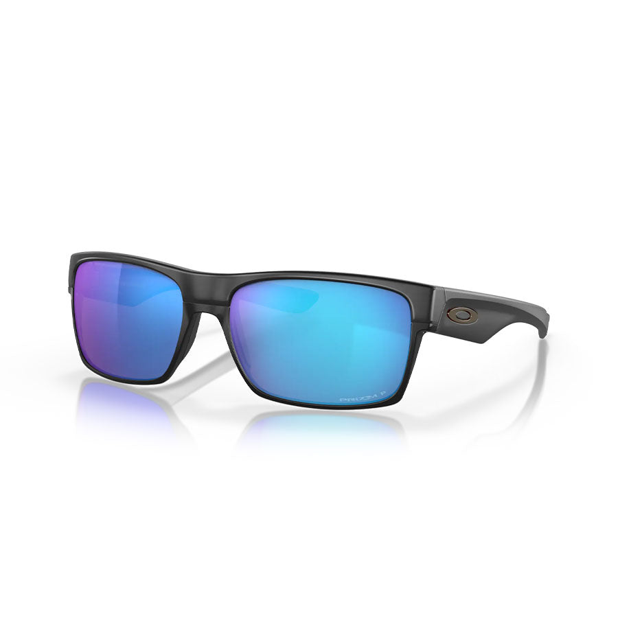 Oakley Two Face Sunglasses Matte Black/Prizm Sapphire Polar