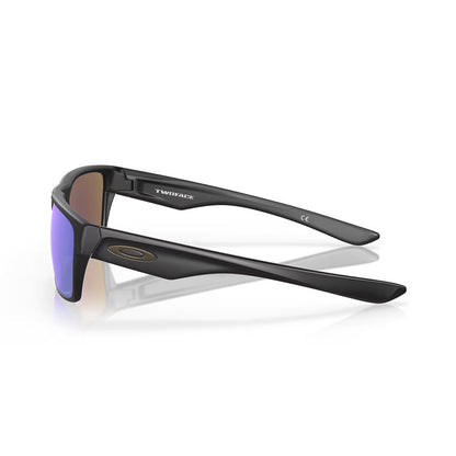 Oakley Two Face Sunglasses Matte Black/Prizm Sapphire Polar