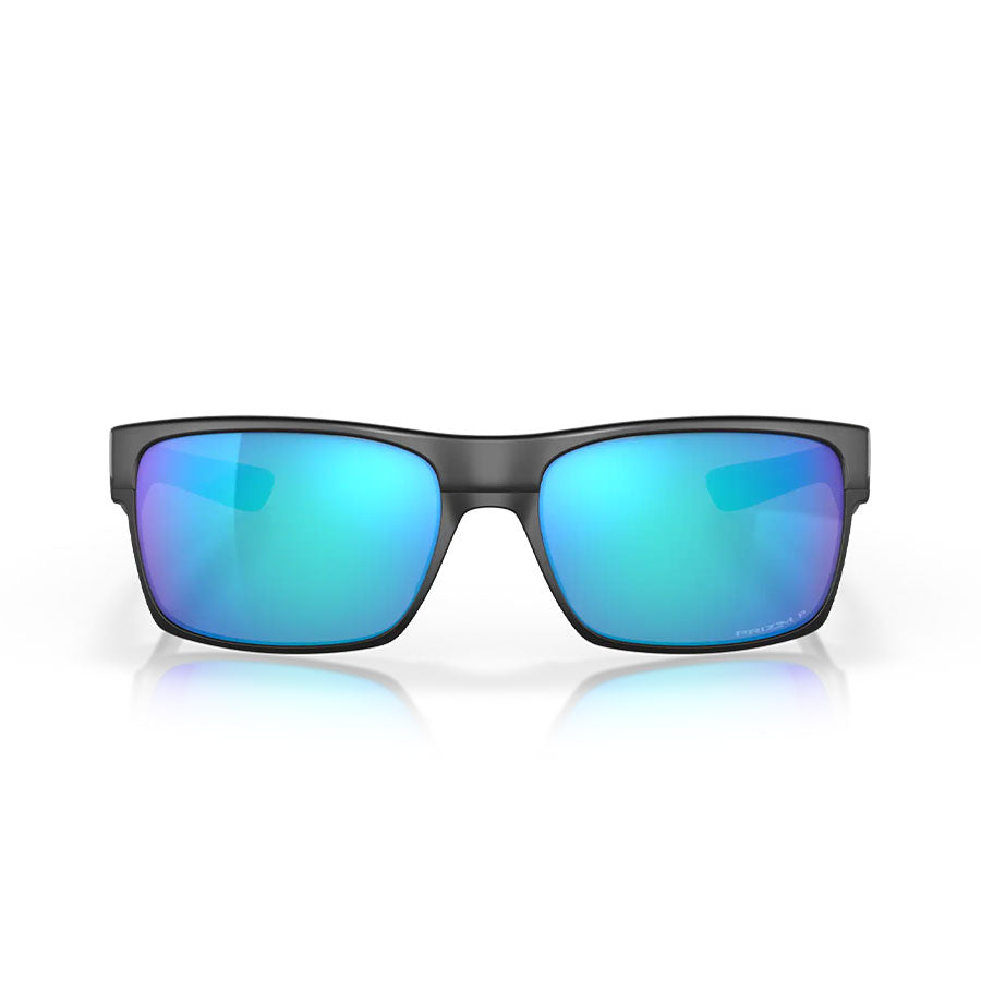 Oakley Two Face Sunglasses Matte Black/Prizm Sapphire Polar