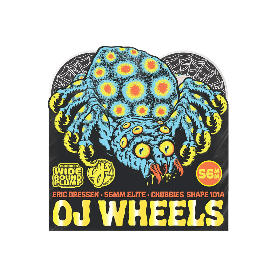 Ojs Eric Dressen Spider Elite Wheels White Chubbies 101A 56mm