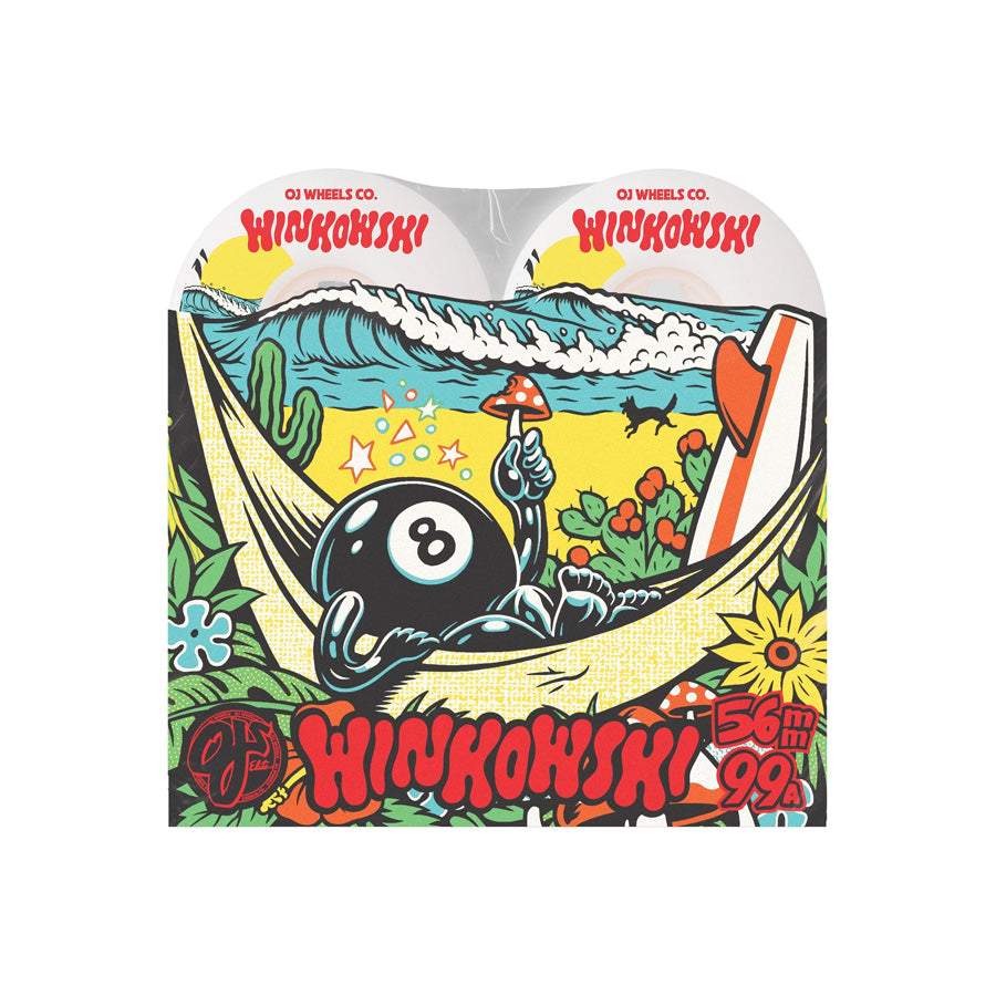 Ojs Erick Winkowski Mushroom Elite Wheels White Mini Combo 99A 56mm