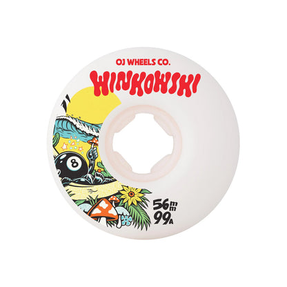 Ojs Erick Winkowski Mushroom Elite Wheels White Mini Combo 99A 56mm