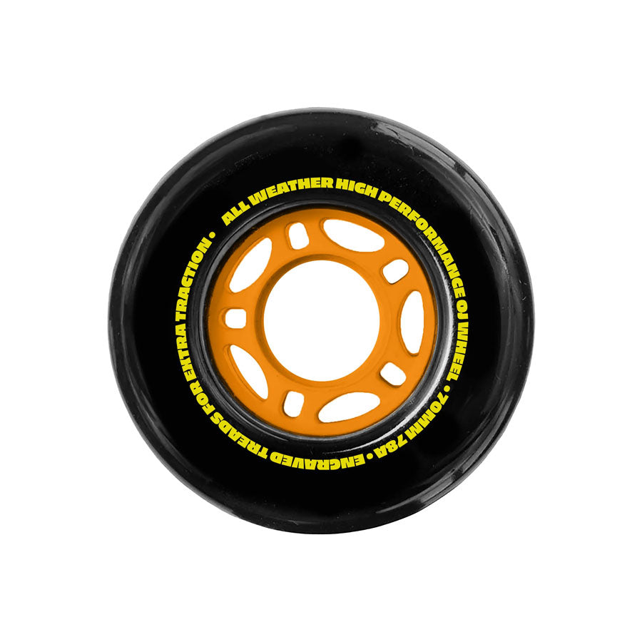 Ojs Wheels  Dirt Tires Thunder Juice Black 78A 70mm