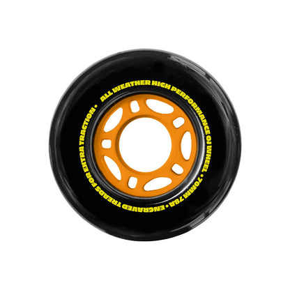 Ojs Wheels  Dirt Tires Thunder Juice Black 78A 70mm