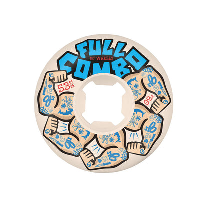 Ojs Wheels  Team Elite White Full Combo 99A 53mm
