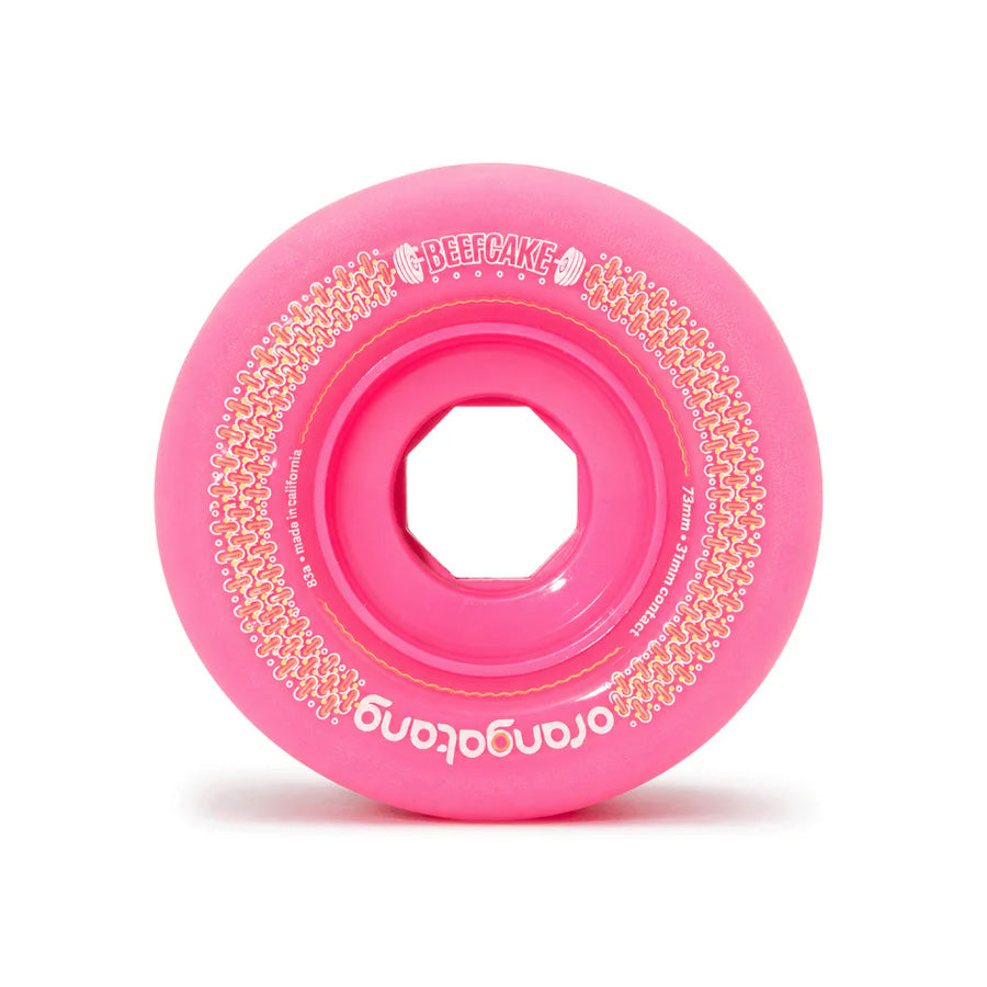 Orangatang Beefcake Pink Wheels 83A 73mm