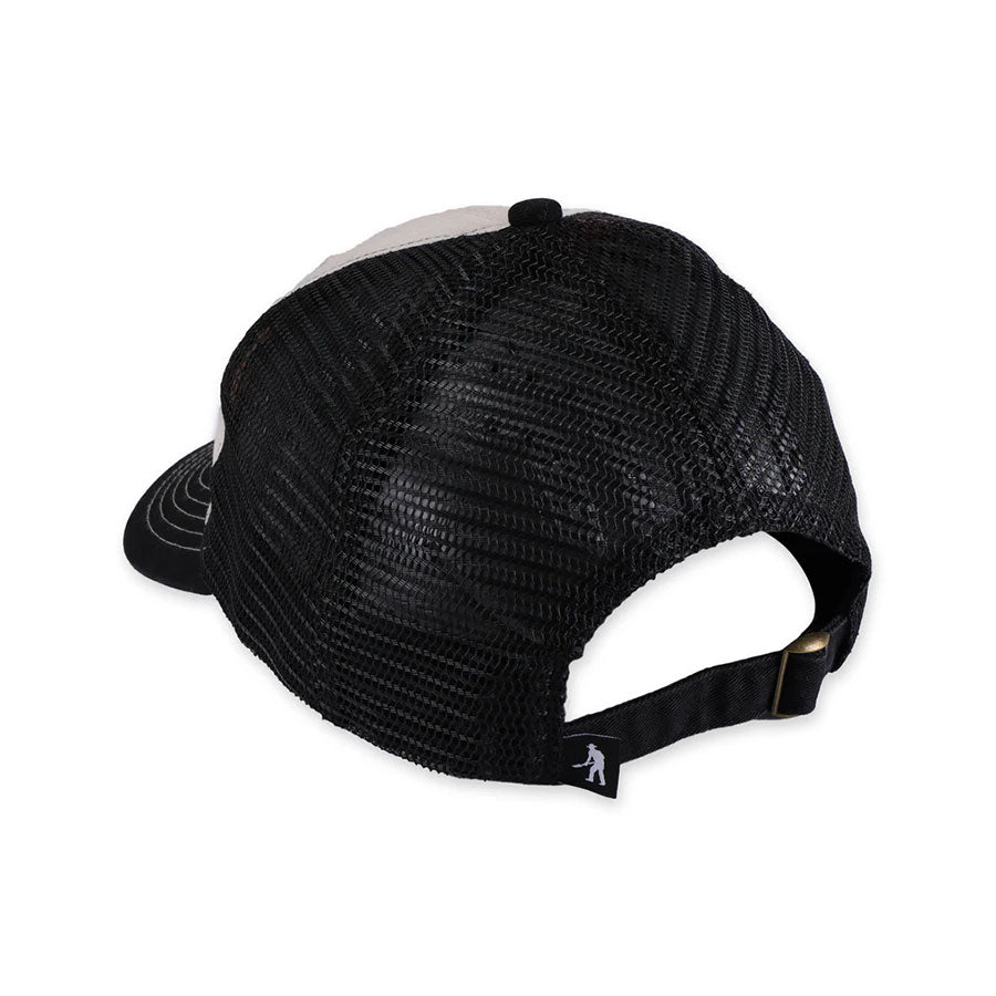 Pass~Port Orchard Leagues Trucker Hat Black/Off White