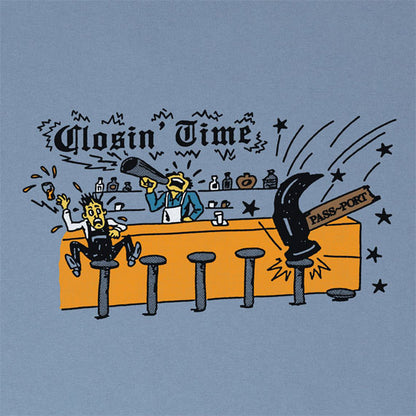 Passport Closin' Time T-Shirt Washed Out Blue