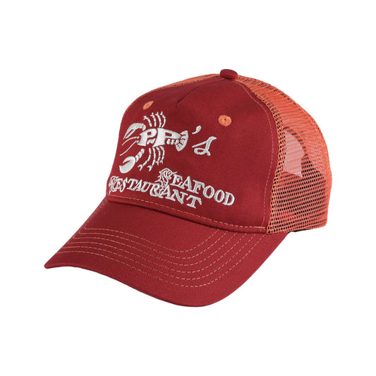 Passport Seafood Staff Packers Trucker Lobster Red