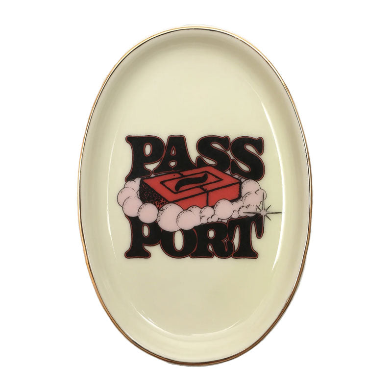 Passport Soap Dish Off White/Gold