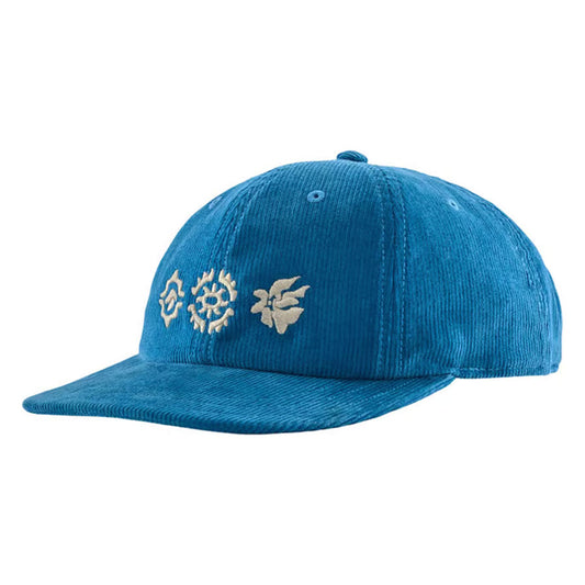 Patagonia Corduroy Cap Kaleido Flowers Shore Blue