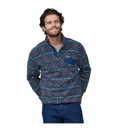 Patagonia Men's LW Synchilla Snap-T Pullover Snow Beam Dark 2024