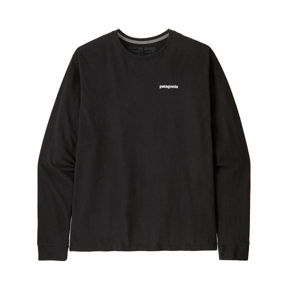 Patagonia Men's Long-Sleeve P-6 Logo Responsibili-Tee Black 2024