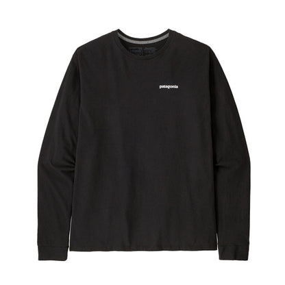 Patagonia Men's Long-Sleeve P-6 Logo Responsibili-Tee Black 2024