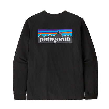 Patagonia Men's Long-Sleeve P-6 Logo Responsibili-Tee Black 2024