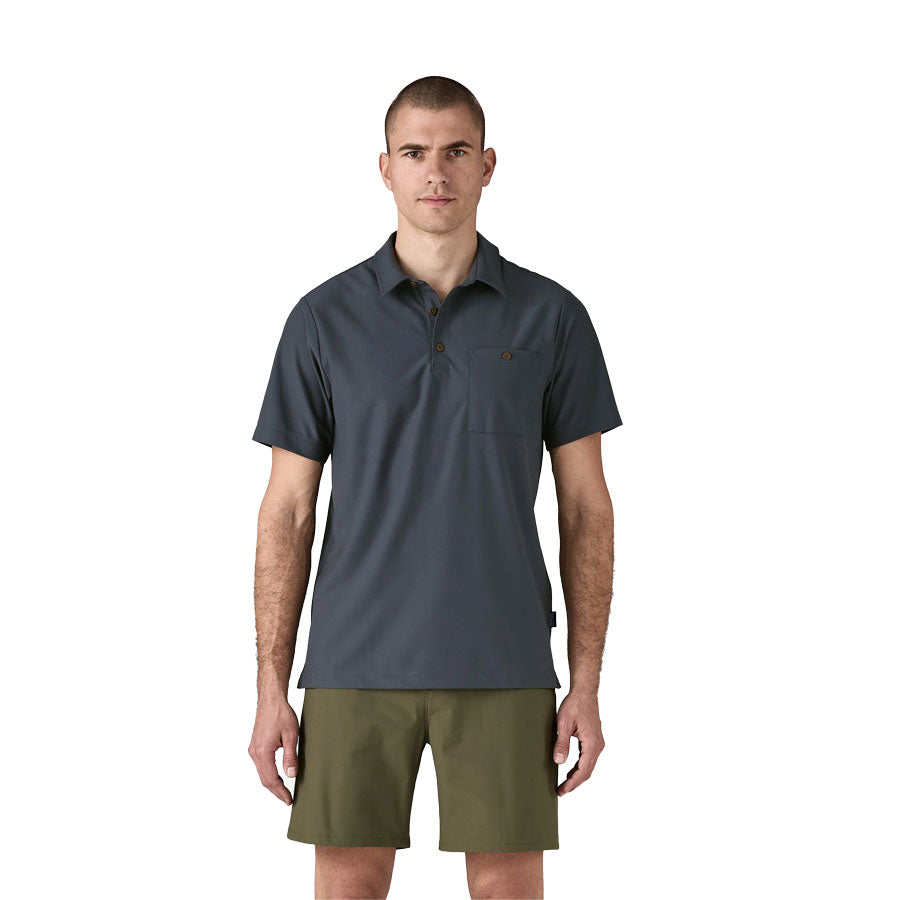 Patagonia Transit Traveler Polo Smolder Blue