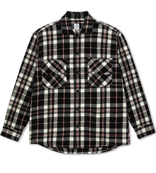 Polar Big Boy Over Shirt Flannel - Black/Cloud White/Red