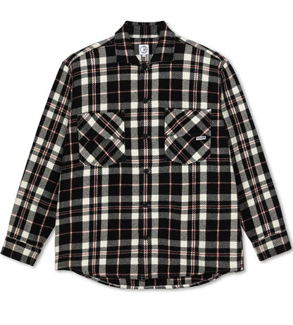 Polar Big Boy Over Shirt Flannel - Black/Cloud White/Red