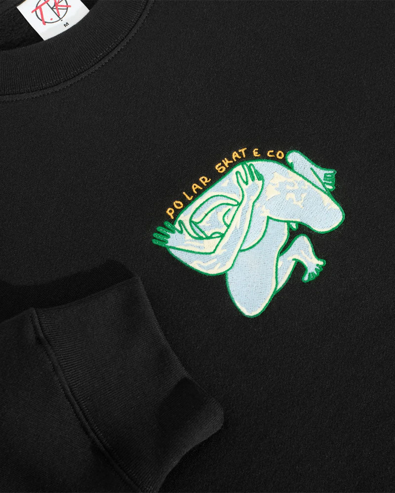 Polar Dave Crewneck Shy Bow Black