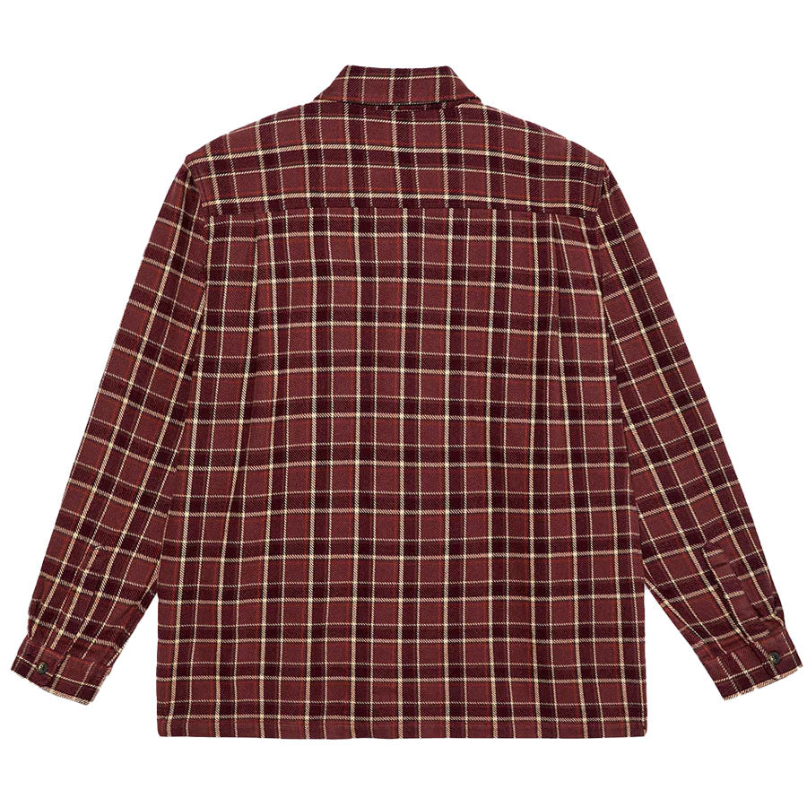 Polar Mike Long Sleeve Flannel Oxblood Check