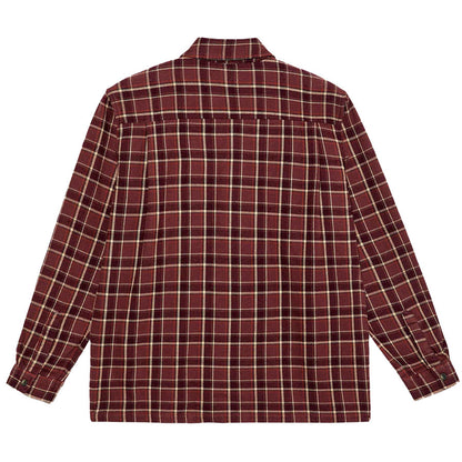 Polar Mike Long Sleeve Flannel Oxblood Check
