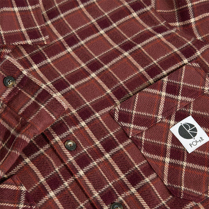 Polar Mike Long Sleeve Flannel Oxblood Check