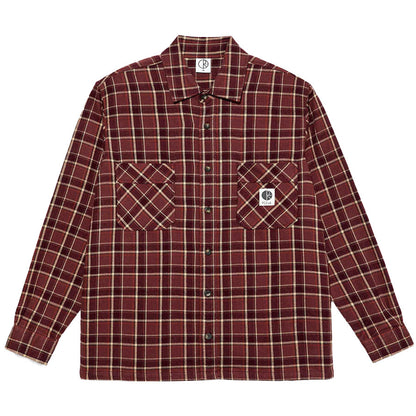 Polar Mike Long Sleeve Flannel Oxblood Check