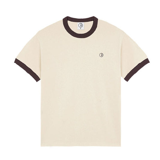 Polar Ringer T-Shirt Ivory/Chocolate